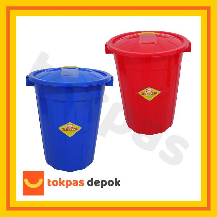 Ember 120 Liter Tong Besar Tutup Shinpo 120 T Plastik Biru