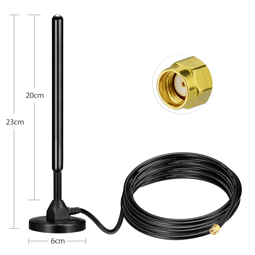 Superbat 915Mhz 3dbi Helium Miner Magnetic Base HNT Omnidirectional Lora Antenna for MNTD RAK V2 Neb