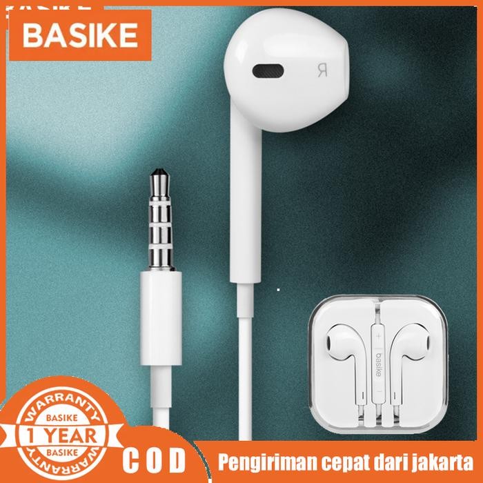 MY2F Headset Gaming Basike Earphone Iphone Bass 3.5Mm Mikrofon Android Headphone