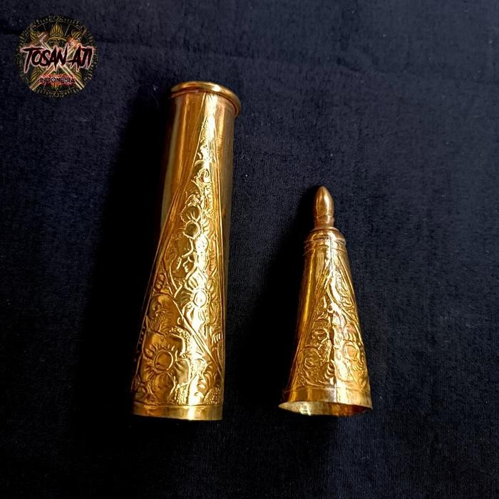 DISKON Tunjung Tombak Bahan Kuningan Motif Lung Lungan Untuk Landeyan 50 Cm READY STOCK