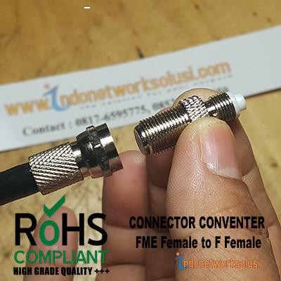 UZ6Z   Konektor Connector Converter Fme F To F F Modem Ke Antena Tv Parabola