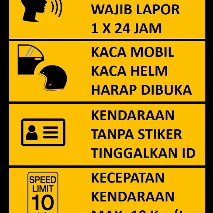 

Plang Rambu Ukuran 100Cm X 50Cm Custom Bpk Bagus