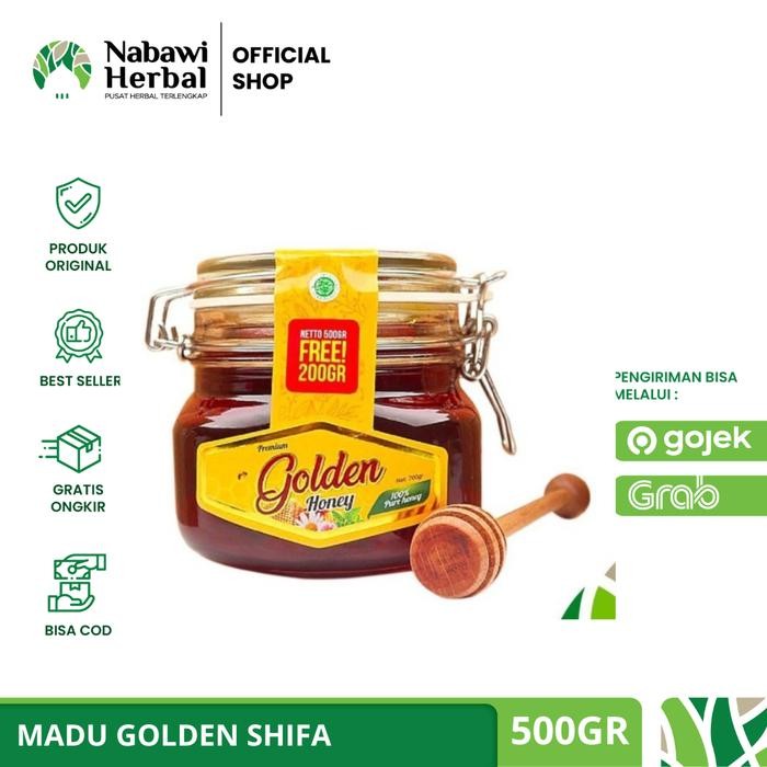

NWFK Golden Honey - Madu Golden Shifa Syifa Honey 500Gr (Free 200Gr)