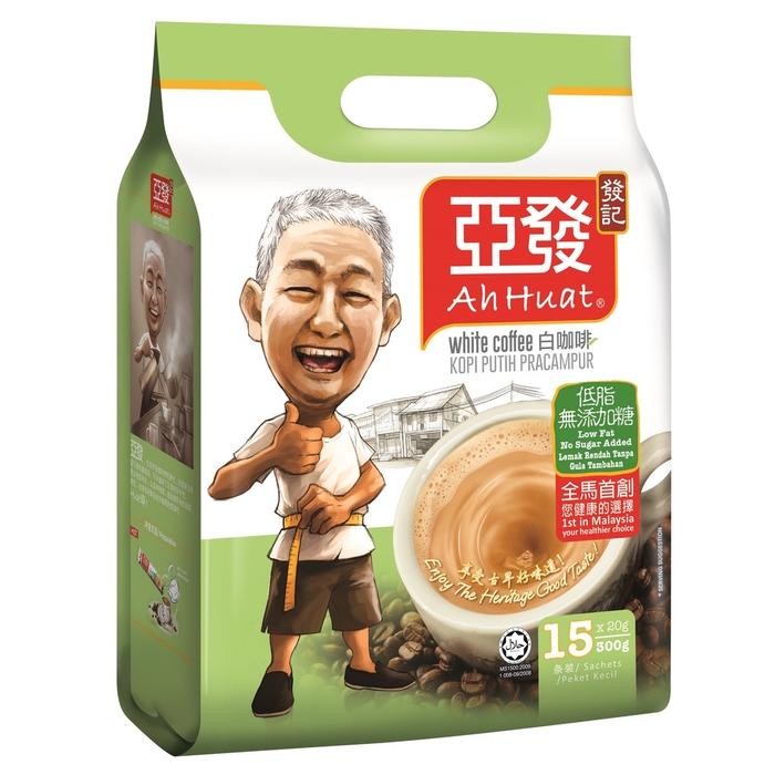 

NWFK Ah Huat White Coffee Low Fat No Sugar Added Kopi Ahhuat