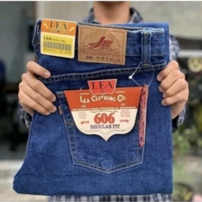 CELANA STANDAR COWOK LEA BANDUNG PREMIUM JEANS STANDAR REGULAR PRIA DENIM NON STRET DENIM JEANS