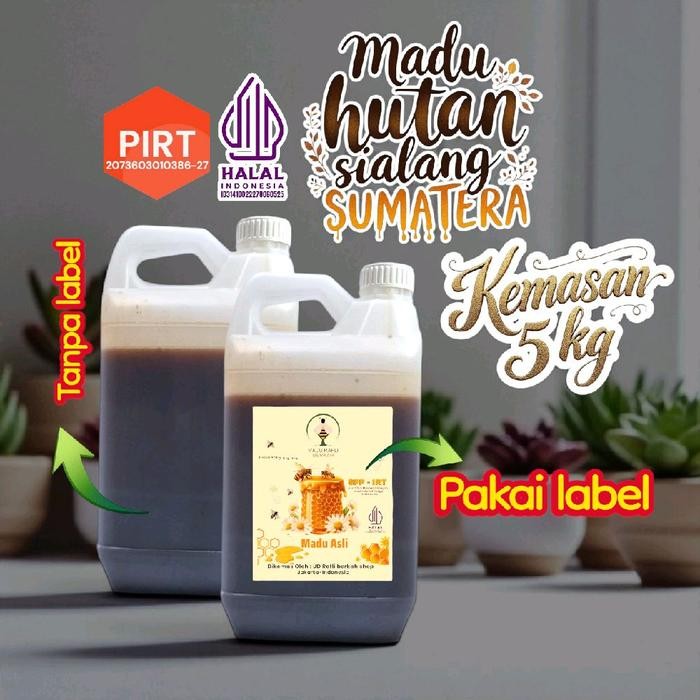 

8SXE Madu Hutan Asli Sumatera Tualang Madu Sialang 5Kg Raw Honey Madu Manis Madu Mentah