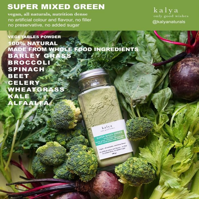 

8SXE Superfood Whole Food Powder Bubuk Kale Spinach Barley Broccoli Bayam