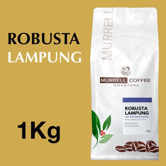 

8SXE 1 Kg Robusta Lampung 1Kg Kopi Fine Robusta Premium Biji Bubuk Murrell Coffee