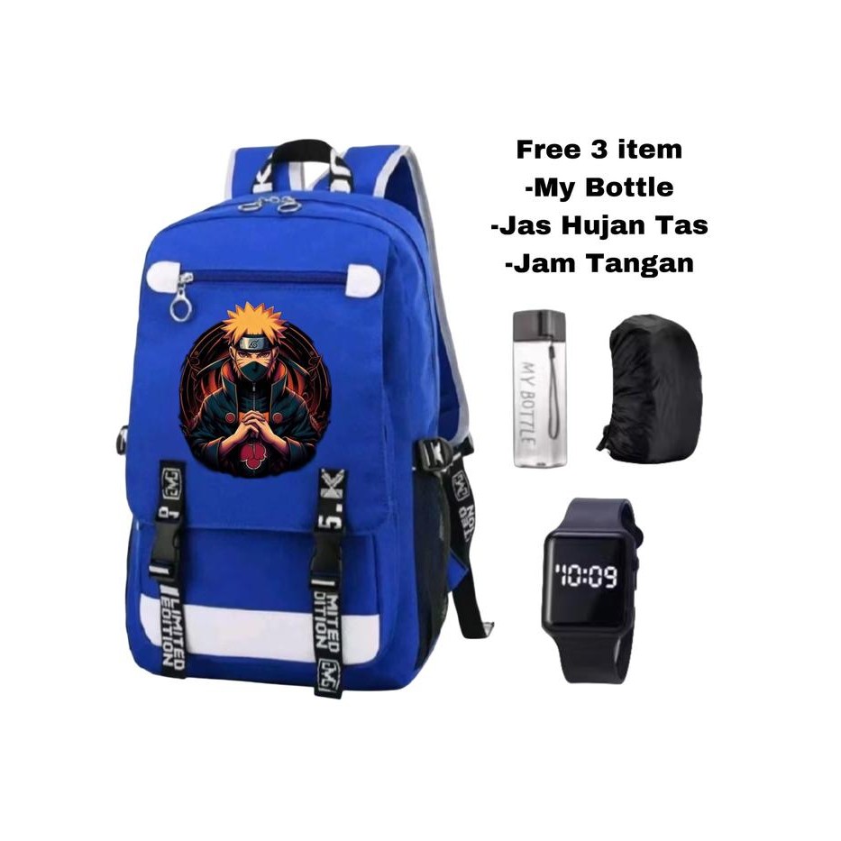 Tas Naruto - Tas Anak Gambar Naruto - Tas Sekolah - Tas Anak Anak - Tas Anak Sd - Tas Anak Tk - Tas