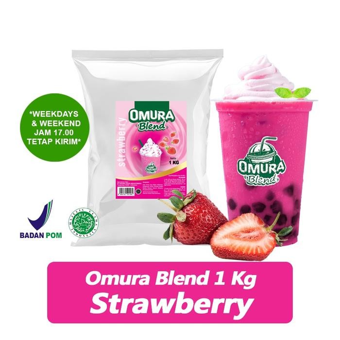 

8SXE Omura Blend Bubuk Minuman Rasa Strawberry / Stroberi Powder Drink 1 Kg Omura Powder
