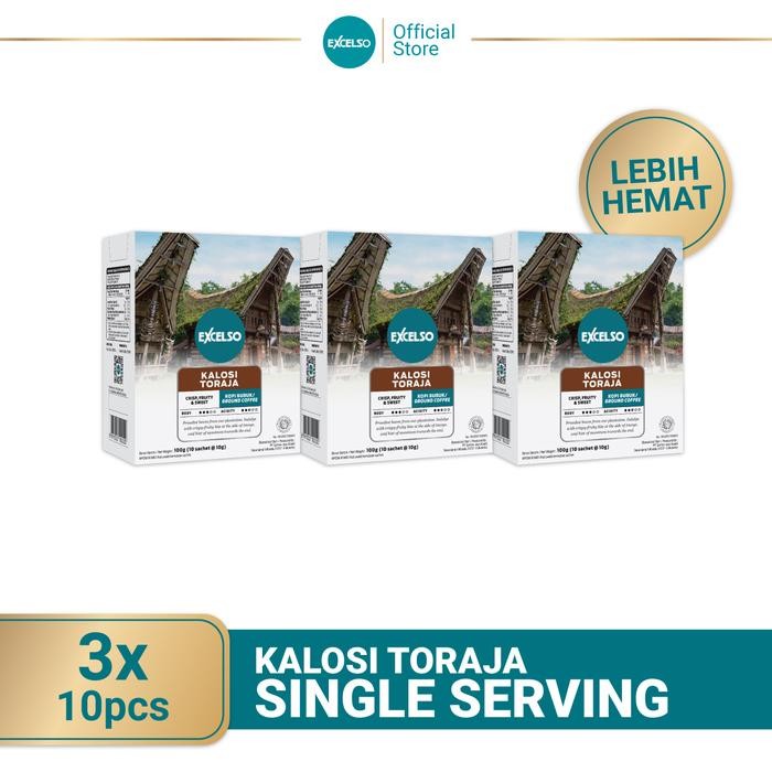 

8SXE Kopi Excelso Single Serving Kalosi Toraja Pack Of 3 Folding Box