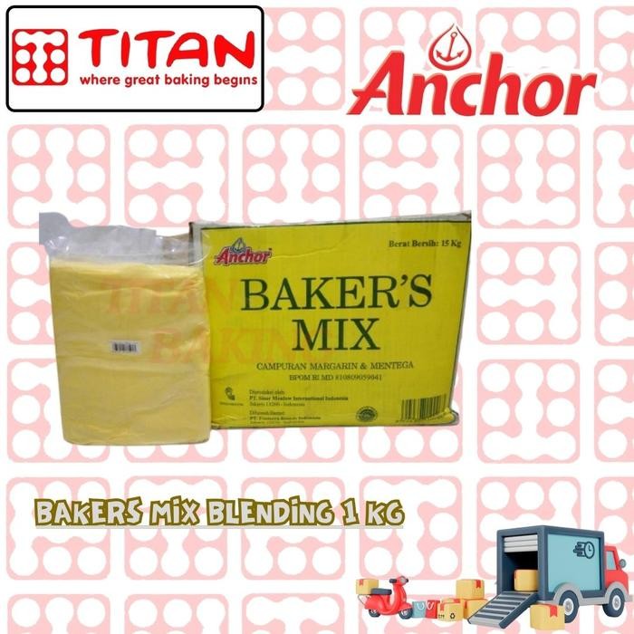 

(Rnd) - Anchor Bakers Mix Blending 1 Kg - Campuran Adunan Kue Terbaik - Powder, Baking