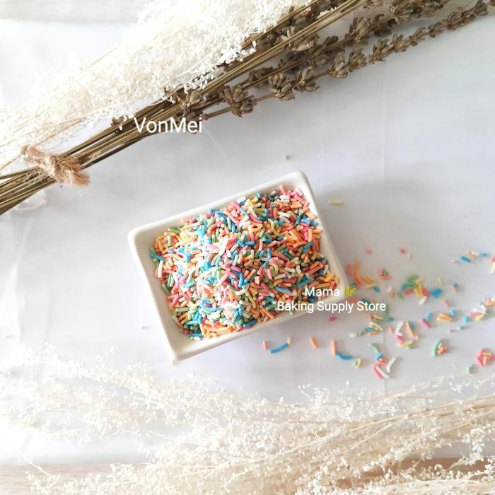 

Ready Sprinkle Cup Cake Kue Mesis Warna Warni Good Quality 200 Gr