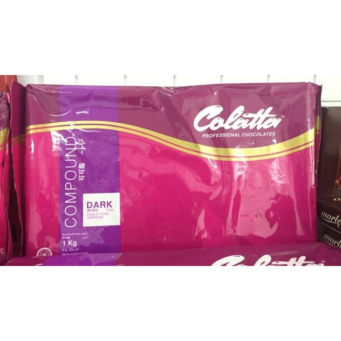

Ready Colatta Dark Chocolate Compound 1 Kg Coklat Leleh Masak Cooking