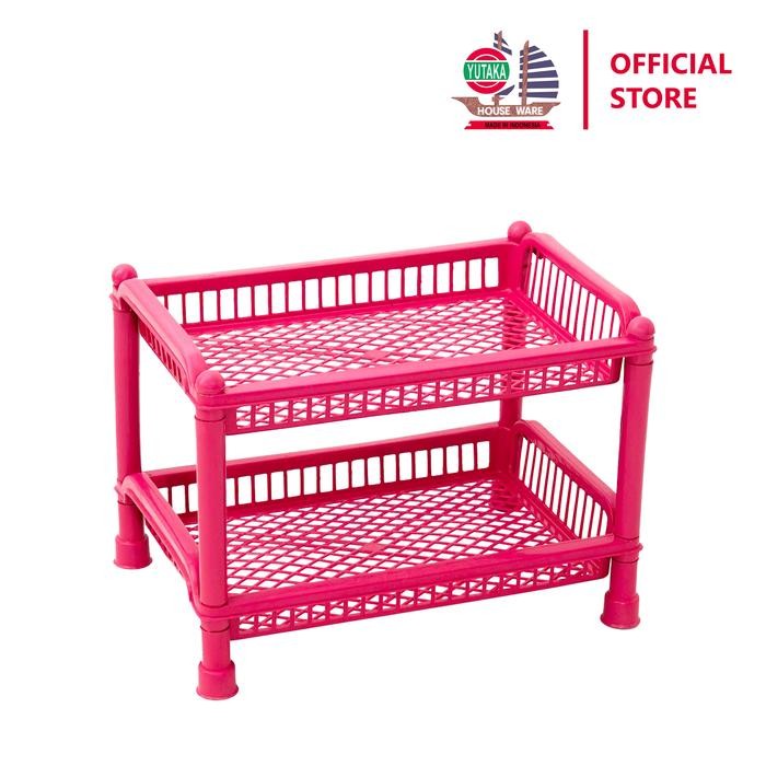 IGZS   Yutaka Rak Fantasi Plastik Susun 2 / Rak Dokumen / Rak Cabe Bumbu Dapur / Serbaguna