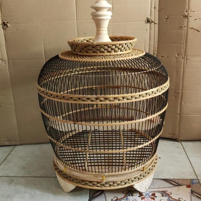 Sangkar Puter Tekukur Rajut Rotan