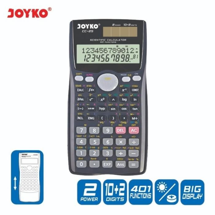 

(Gln) - Joyko Cc-25 ~ Kalkulator Sekolah / Scientific Calculator Cc25 Kuliah
