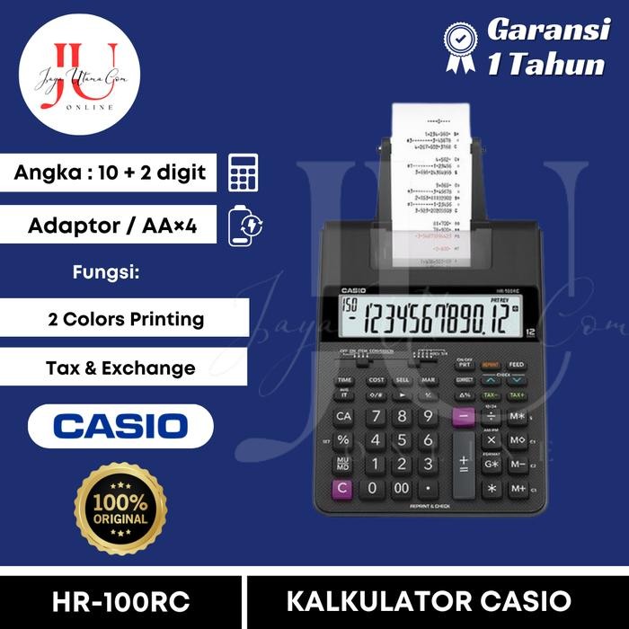 

(Gln) - Kalkulator Print Casio Hr 100 Rc