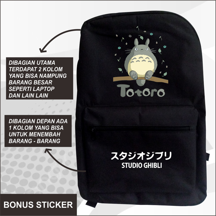 Tas Sekolah Ransel Anime Totoro My Neighboor Studio Ghibli Manga