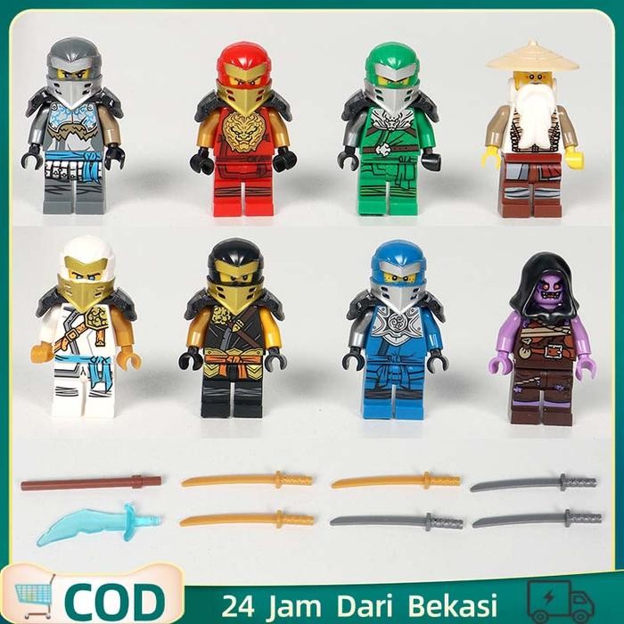 1 Set Mainan Ninja Balok Susun Lego Ninja Mainan Ninja Go Lego Robot Ninja