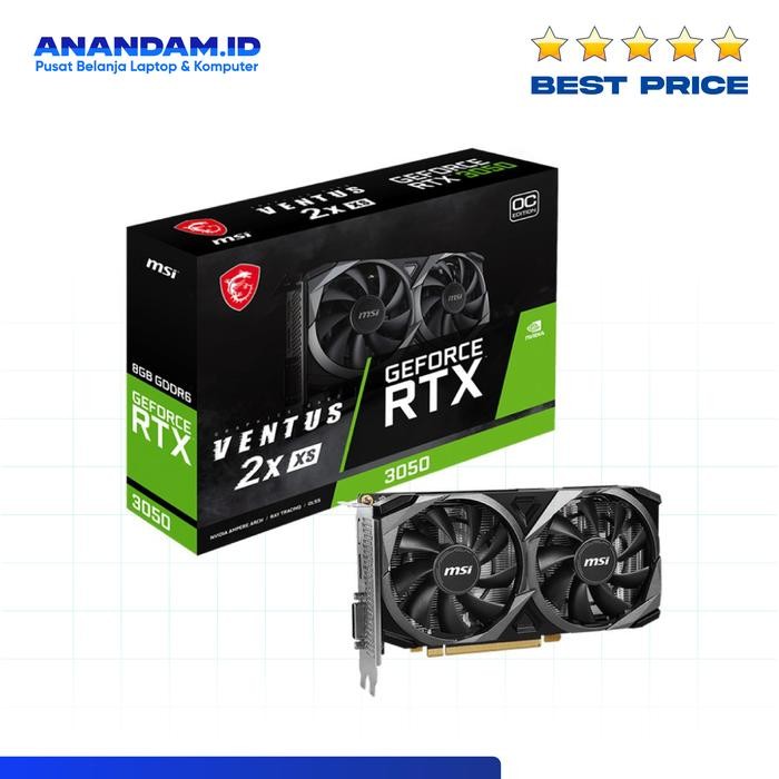 VGA MSI GeForce RTX 3050 VENTUS 2X XS 8G OC GDDR6 - 8GB DDR6