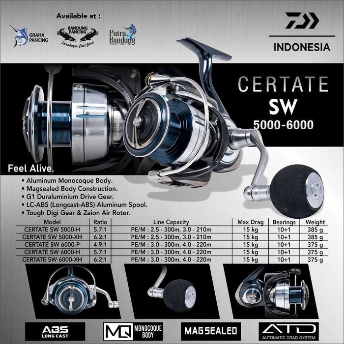 REEL DAIWA CERTATE SW 5000 & 6000