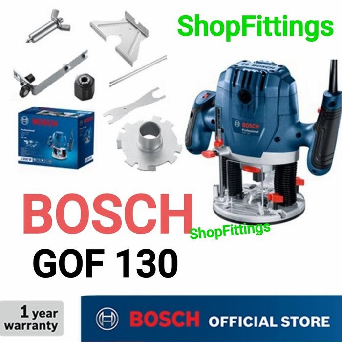 TERLARIS Bosch GOF 130 Mesin Router Besar Profil Molding Bobok Kayu 1300 Watt