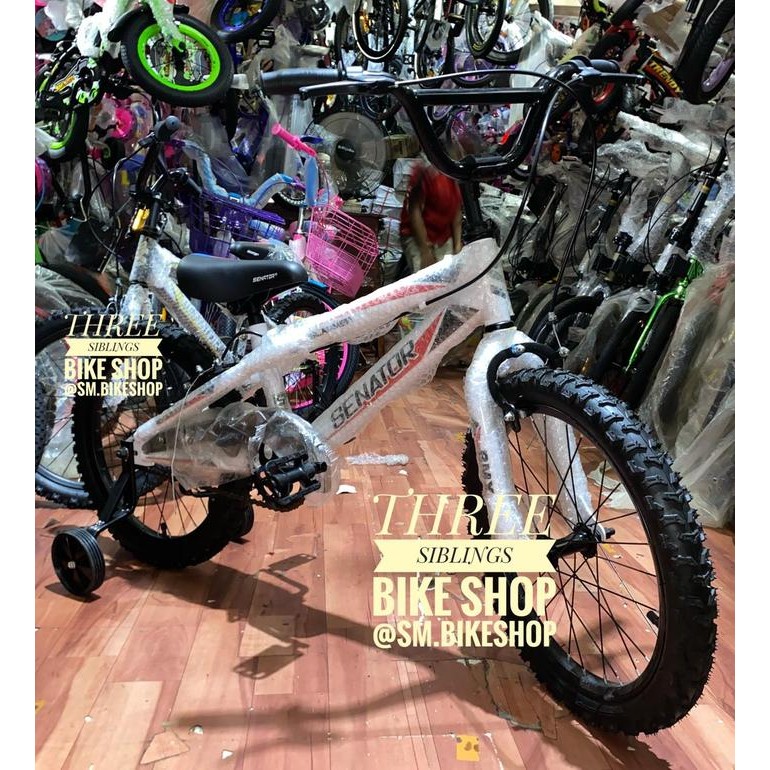 SEPEDA ANAK BMX SENATOR 18 inch WARNA PUTIH