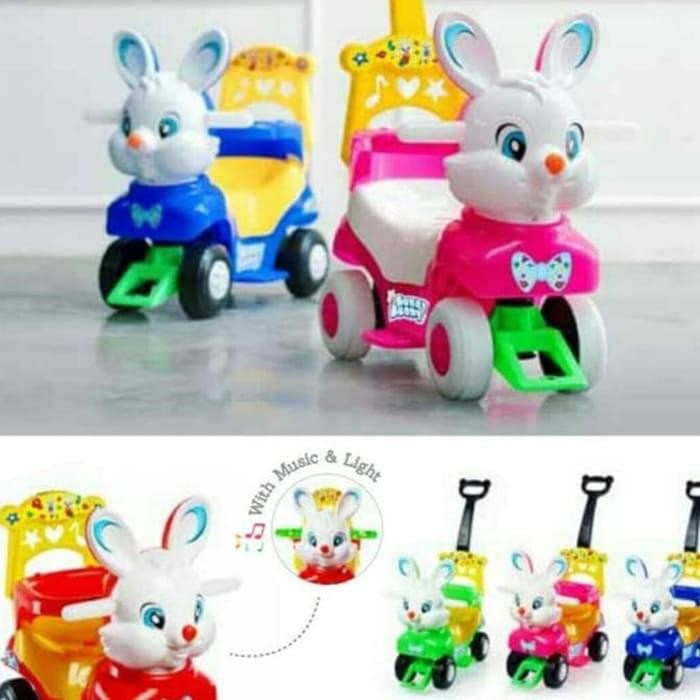 Mainan anak sepeda dorong kelinci / Sepeda dorong anak lucu