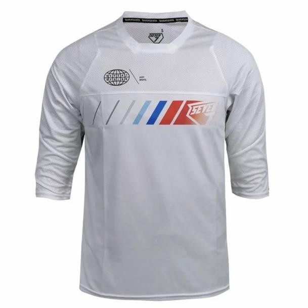 JERSEY SEPEDA SEVEN7 WHITE MTB ENDURO ROAD DH AM XC 77 PUTIH ORIGINAL
