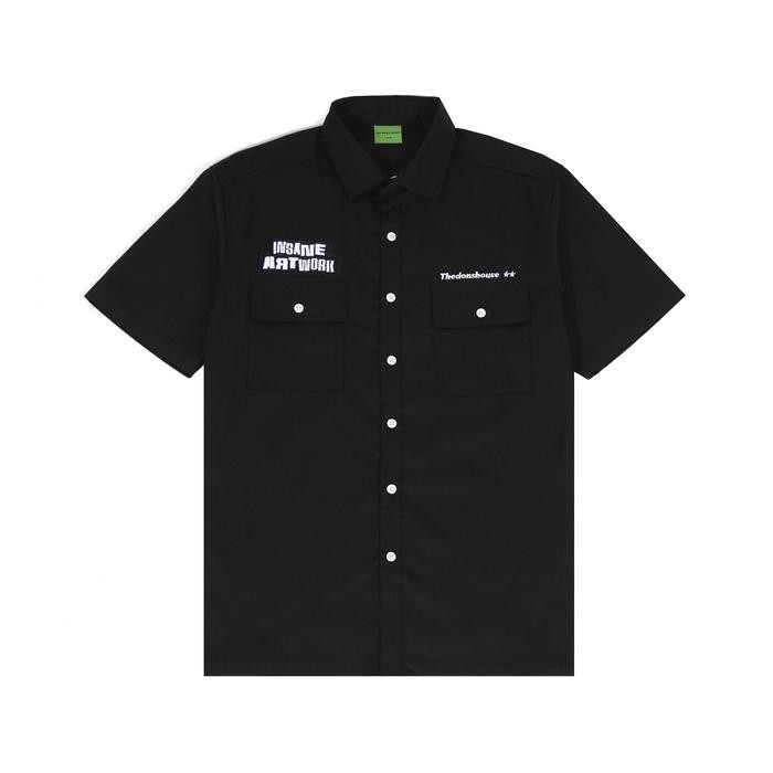 The Don's House SOUTO - Workshirt Kemeja Kerah Lengan Pendek Reguler Pria Wanita *