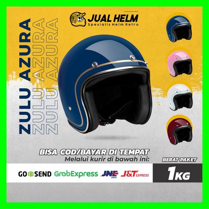 Helm Retro Zulu Azura Jual Helm Motorcycle