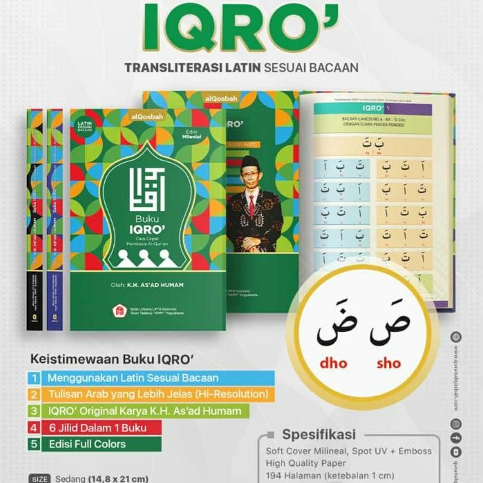 

DISKON BUKU IQRO CARA CEPAT MEMBACA AL QUR'AN LATIN SESUAI BACAAN,MILENIAL READY STOCK
