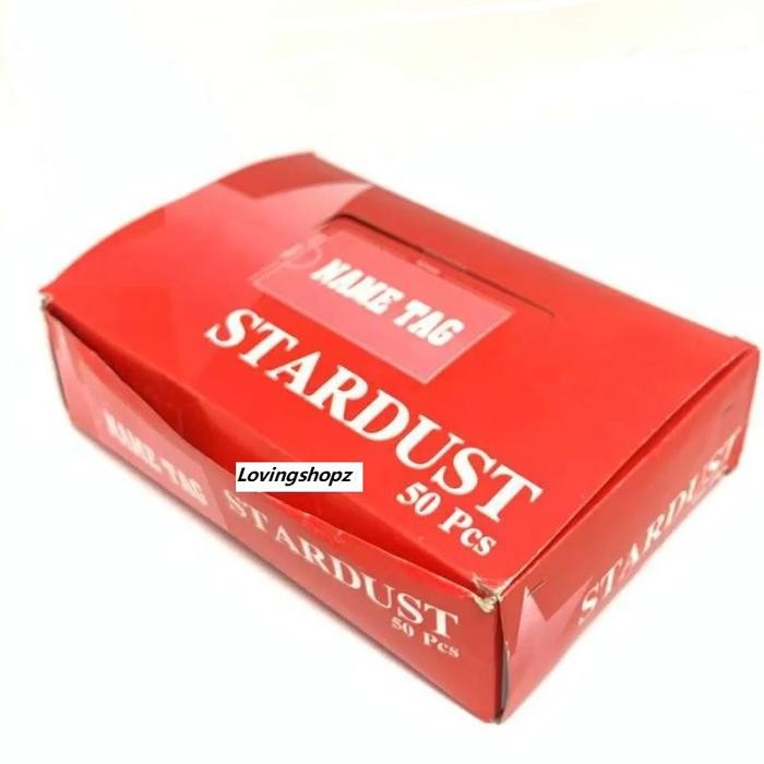

Name Tag Plastik dengan peniti per dus