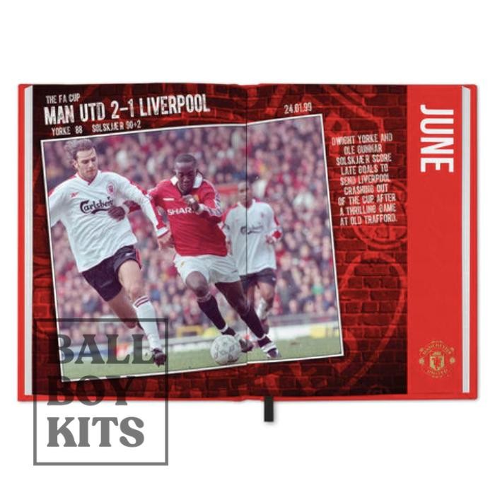 

Original Manchester Uniteddd Treble 25th Anniversary 2024 A5 Diary