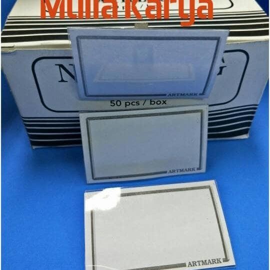 

Name Tag dengan Peniti dan Jepitan per 50 pcs