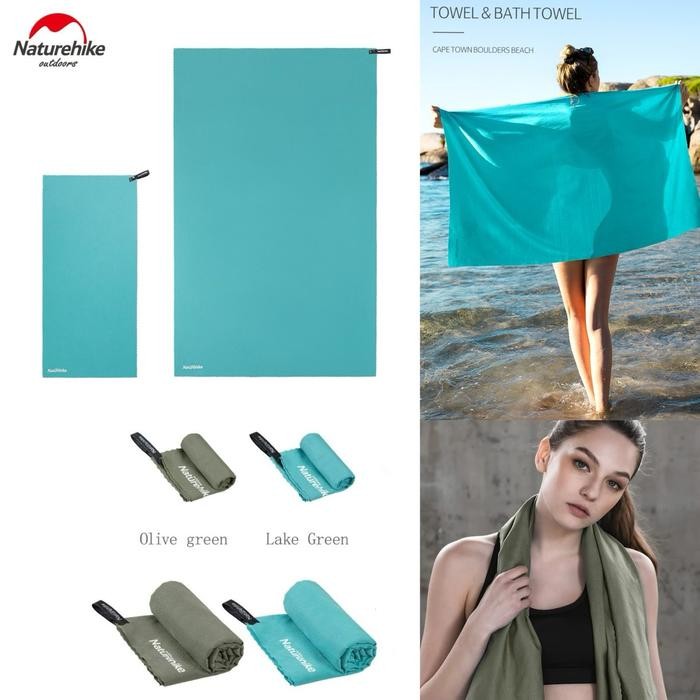 K_92Z Handuk Naturehike Microfiber Nh19Y001-J / Nh19Y002-J Towel Ultralight