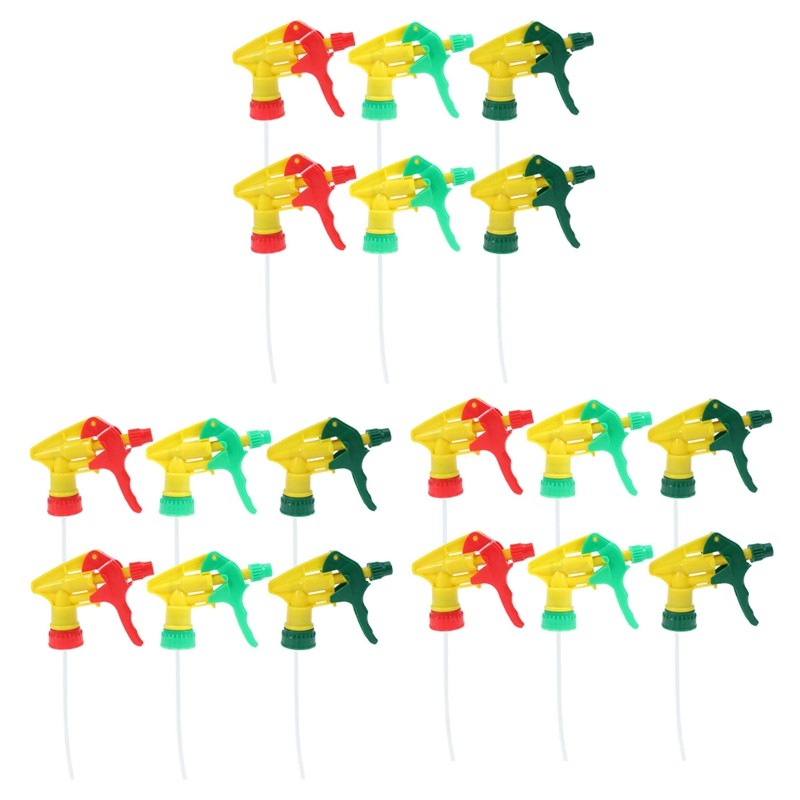 18 Pcs Heavy Duty Chemical Resistant Trigger Sprayer Spray Bottle Nozzle Head