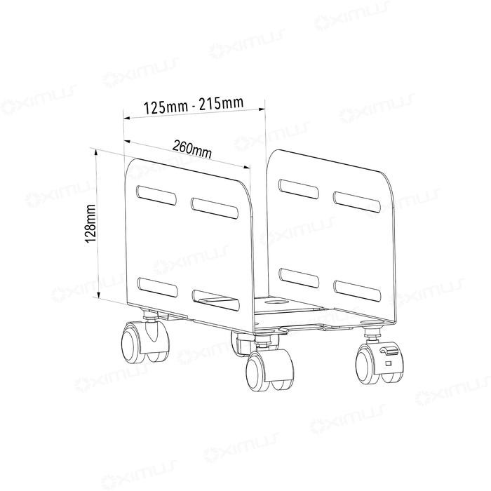 

OXIMUS C25 Rak CPU Roda Serbaguna dengan Adjustable Width Tempat & Tatakan CPU Ideal untuk Menghemat