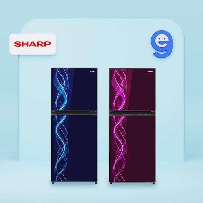 Kulkas 2 Pintu 172 Liter Sj-197Nd Vb Vp / Sj 197 Nd / Sj197Nd