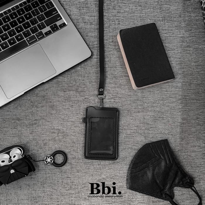 

Card Holder Kalung Name Tag Kulit 2 Style Lanyard Kantor CHOFFI