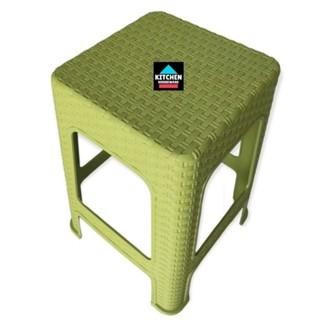 PREMIUM Kursi Bakso Bangku Hijau Anyaman Bangku Rotan Plastik