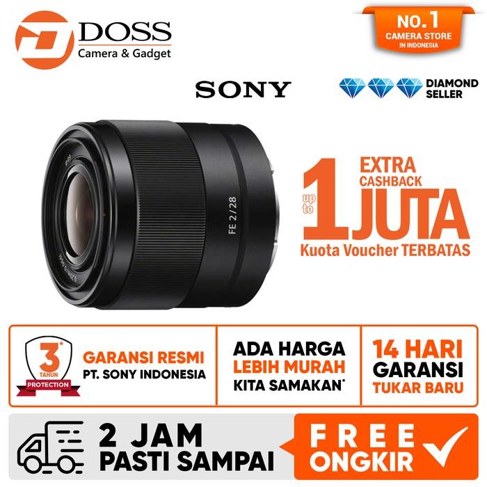 MXW7 Sony Fe 28Mm F2 Lensa Sony 28 Mm F/2