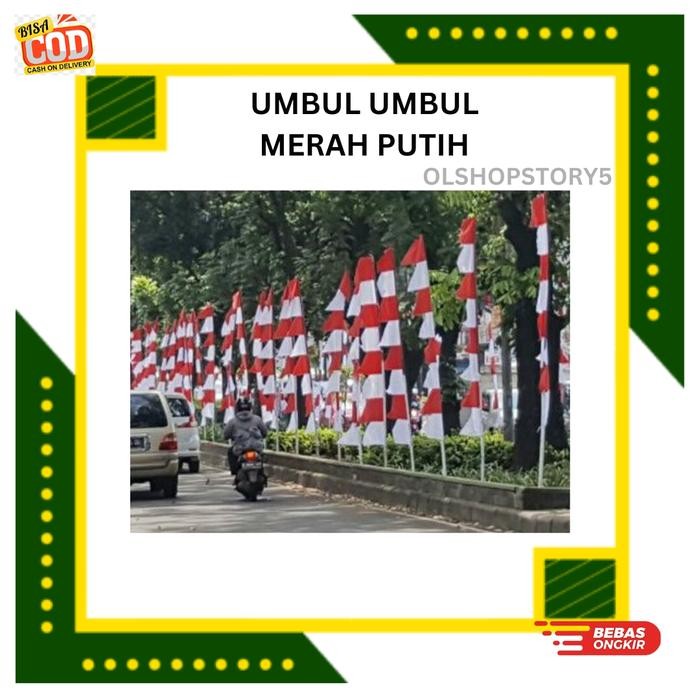 (Allthebest) Umbul Umbul Merah Putih / Termurah Dekorasi 17 Agustus / Umbul Umbul /Bendera Merah