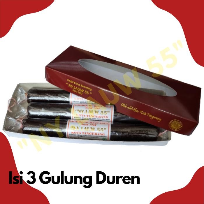 

OR6T Dodol Durian Asli Ny.Lauw55 Paket Isi 3