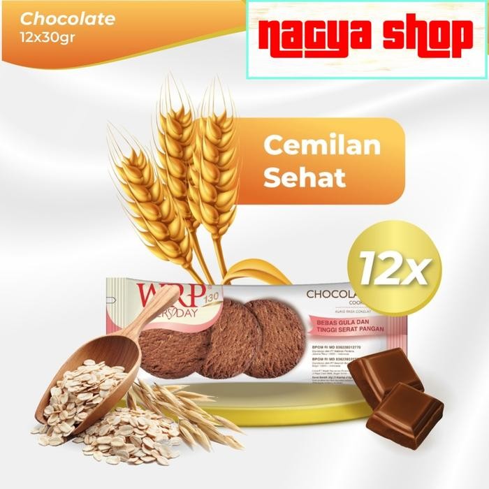 

OR6T Wrp Cookies Chocolate Chip 30G 1 Box Isi 12 Saset