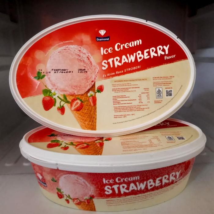 

OR6T Es Krim Diamond 700Ml - Stroberi