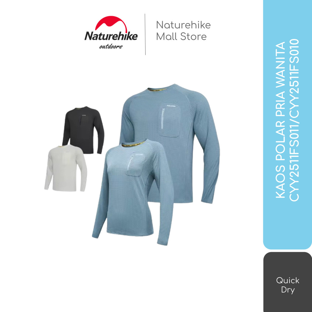 KAOS OUTDOOR POLAR WANITA QUICK DRY CAMPING / MANCING NATUREHIKE CYY2511FS010