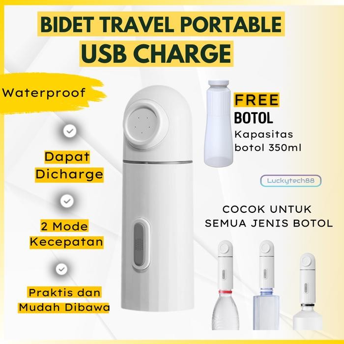 Bidet Travel Portable Electric Portable Bidet Alat Semprotan Cebok USB Bidet Travel Portable