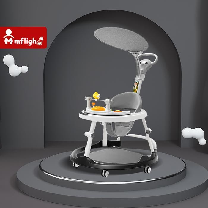 TERMURAH Mmflight Ba Walker Lipat Membantu bayi Anda Belajar Berjalan Roda Bayi Kereta Bayi READY